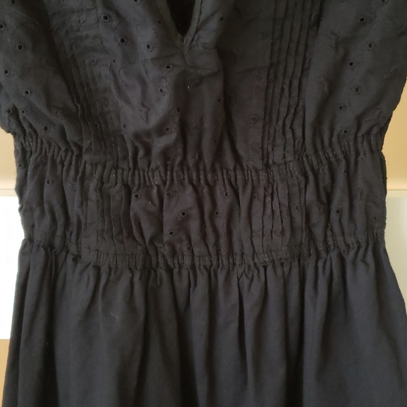 BANANA Republic eyelet summer black dress - Picture 5 of 7